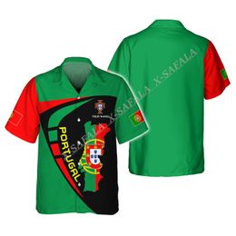Portugal Scotland England Flag Custom 3D Printed Beach Hawaiian Shirt Short High Quality Men Top Jersey Smoothly