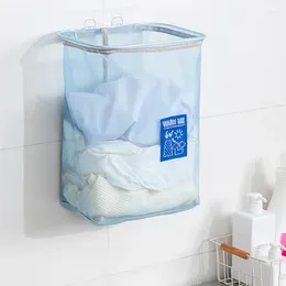 Laundry Bags Hamper Foldable Storage Bin Wall Hanging Organiser Clothes Basket For Bedroom Bathroom TS2 Baskets