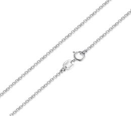 Classic Basic Chain 100 Real 925 Sterling Silver Lobster Clasp Necklace Fit for Pendant Women Men Fine Jewellery YMN0426020348