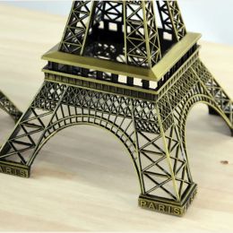 Creative Gifts 25/18/15cm Metal Art Crafts Paris Eiffel Tower Model Figurine Zinc Alloy Statue Travel Souvenirs Home Decorations