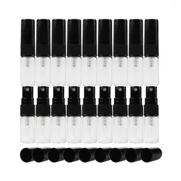 Storage Bottles 50Pcs/pack 2ml Mini Perfume Glass Bottle Empty Cosmetics Portable Travel Refillable Spray Pump With Sprayer