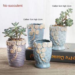 Vases Ceramic Succulent Plant Master Old Pile Simple Personality Flower Pot Indoor High Pottery