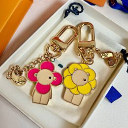 High quality bag key pendant classic brand key chain female cute high-grade men and women pendant bag accessories
