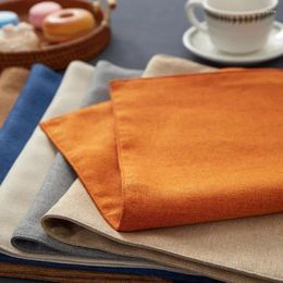 Table Mats 1PC Waterproof Linen Placemat Heat Insulation Anti-Skidding Washable Mat For Kitchen Dinner 30x46cm
