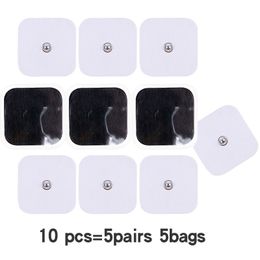 10Pcs/lot 4*4cm Electrode Pads For Tens Acupuncture Physiotherapy Machine Ems Nerve Muscle Stimulator Slimming Massager Patch