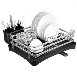 Kitchen Storage Factory OEM/ODM Dish Drying Rack Drainboard Set Proof Drainer With Utensil Holder Cutting Board
