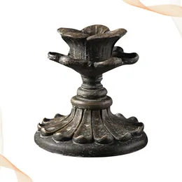 Candle Holders Black Holder Tealight Holder: Resin Tibetan Oil Lamp Butter Flower Vase