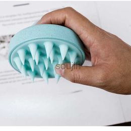 Bath Tools Accessories Silicone Shampoo Brush Head Scalp Massage Wheat Straw Comb Hair Washing Comb Body Massage Brush Bath Showers Brushes Salon Tools 240413