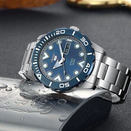 Wristwatches Men's 5 Men Watchs Dive 20Bar Waterproof Luminous Fashion Sports Watches Original Watch Automatic