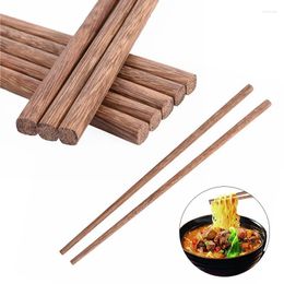 Chopsticks 10 Pairs/lots Wenge Wood Chinese Wooden Japanese Style Gift Dish