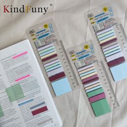 KindFuny 480 Sheets Transparent Waterproof Sticky Note Memo Pads Notepads for School Stationery Office Supplies