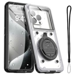 Waterproof Phone Case Universal Self-Check Underwater Pouch Beach Travel Essentials Tech Gadgets Gifts for Samsung LG iPhone Mo