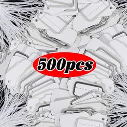 Jewellery Pouches 500pcs Gold Silver Jewellery Store Display Cards String Cord Price Tags DIY Earring Label Business Accessories