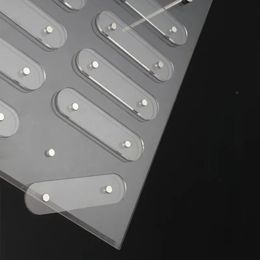 2024 1 Set Nagelgel Polnisch Farbanzeige Ständer Acryl Magnetische falsche Nagelspitzen Displayhalter Nagelkunstdekoration zeigt Regalnagelgel