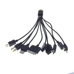 10 in 1 Multifunktions USB -Kabel -Ladegerät USB -Adapterdatenraht für Telefon Laptop -PC -Kabel Datenübertragungskabel Universal