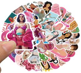 50PCSSet Skateboard Stickers popular singer Cat For Car Baby Scrapbooking Pencil Case Diary Phone Laptop Planner Decoration Book 3190002
