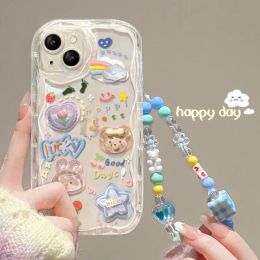 Case For Huawei Honour 90 Lite 20 50 SE X50i Nova 5T 11 7 9 10 P30 Mate 30 40 Pro P40 Lite 5G Case Cover Soft Silicone Cream Wavy