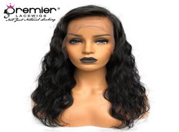 Premier Top Quality Full Lace Wigs Preplucked Bleached Knots Natural Hairline Brazilian Virgin Hair Body Wave Wigs3582869