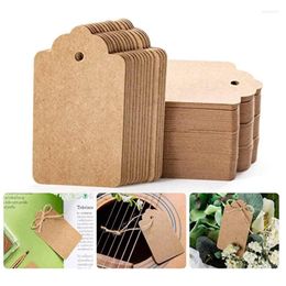 Gift Wrap 100Pcs Kraft Tags Price Label For Christmas Weddings Parties Holiday Decoration