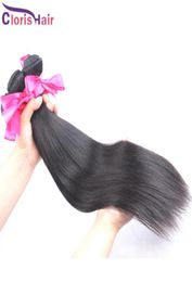 Amazing Mixed 2pcs Peruvian Virgin Straight Hair Silk Soft Human Hair Weave Bundles Cheap Unprocessed Straight Natural Hair Extens8554321
