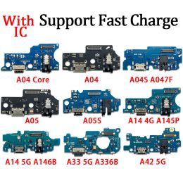 Tested For Samsung A04E A04 Core A05 A05S A14 4G A145P A14 USB Charger Dock Connector Board Charging Port Flex Cable With Micro