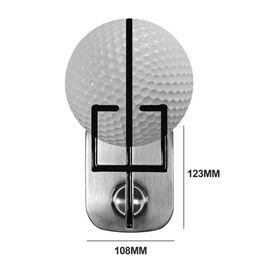 Golf Ball Marker Portable Golf Putter Alignment Aid Kit with Ball Marker for Putting Accuracy Training Lightweight for Putting