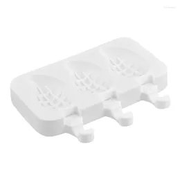 Baking Moulds 3 Holes Ice Cream Silicone Moulds DIY Tray Cubes Popsicles Grade Material Mould Handmade Drop