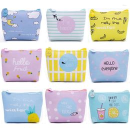 Storage Bags Cute Animal Pu Women Coin Key Card Lipstick Holder Small Girl Cosmetic Sanitary Napkin Pad Pouch Organiser