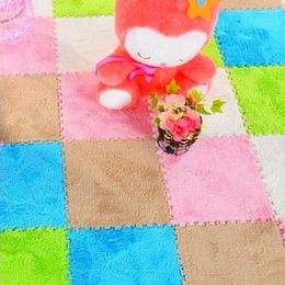 Carpets 9pcs Floor Warm Covering EVA Foam Puzzle Mats Play GYM Kids Multicolor