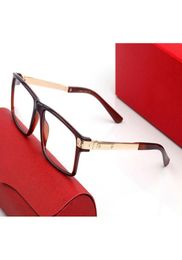 black frame mens glasses women sunglasses designer red wooden arms eyeglasses Custom prescription glasses golden logo Orname1714634