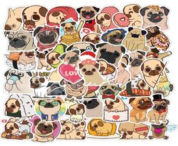 50 PCS Mixed Cute Animals Pug kateboard Stickers For Car Laptop Fridge Helmet Pad Bicycle Bike Motorcycle PS4 book Guitar Pvc Deca9371981