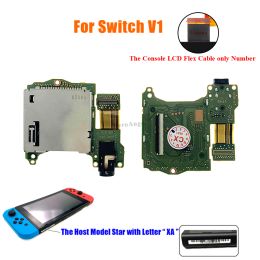 Accessories Original Replacement Game Card Slot Socket Reader Board with Headphone Headset Jack Port for Nintend Switch V1 V2 New Console