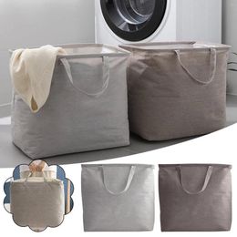 Laundry Bags 50L Dirty Hamper Freestanding Clothes Collapsible Basket With Extended Handles Yoga Mat Storage