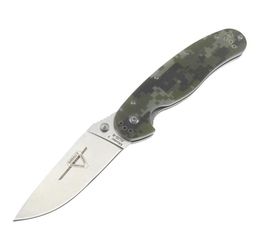 Ontario RAT Model 1 tactical Folding Knife high quality AUS8 sharp blade G10 handle OEM camping survival knives6018721