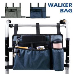 Storage Bags Walker Bag Basket With Cup Holder Suit For Adult Folding Walkers Seniors Elderly Handicap Carry Pouch Organizer