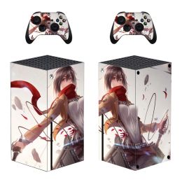 Stickers Attack On Titan Skin Sticker Decal Cover for Xbox Series X Console and 2 Controllers Xbox Series X Skin Sticker Vinyl