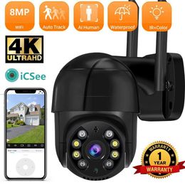 IP Cameras ANBIUX 8MP 4K IP Camera 5MP Speed Dome Auto Tracking PTZ Camera Smart Home Outdoor Wireless WIFI Camera Surveillance Monitor 24413