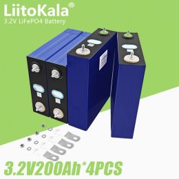 4pcs LiitoKala 3.2V 200Ah LiFePO4 Battery Lithium iron phosphate batteries For Inverter Campers Golf Cart Off-Road Solar Wind