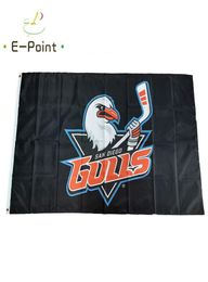 AHL San Diego Gulls Flag 35ft 90cm150cm Polyester Banner decoration flying home garden Festive gifts3203650