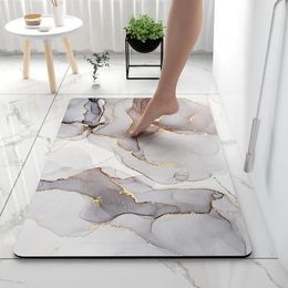 Bath Mats Bathroom Rugs Floor Mat Super Absorbent Toilet Carpet Door Foot Non-slip Rubber Shower Rug Pad