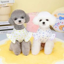 Dog Apparel Small Vest Summer Spring Cat Fashion Pullover Sweet Designer Pajamas Puppy Cute Soft Clothes Chihuahua Poodle Yorkshire