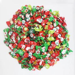 Dog Apparel Puppy Small Dogs Hair Bows Christmas Gift Party Bowknot Barrettes Handmade Cat Christmast Decoration
