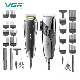 VGR Hair Clipper Adjustable Trimmer Electric Haircut Machine Professional Cutting for Men V121 V127 240408
