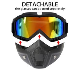 Ski goggles for motocross and cycling sunglasses for snowboarding tactical motorbike helmet face masks UV protection7965309