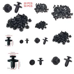 New 10/20/50pcs 6mm Auto Fastener Clip Hole Rivet Retainer Push Engine Car Door Bumper Cover Fasteners for Honda