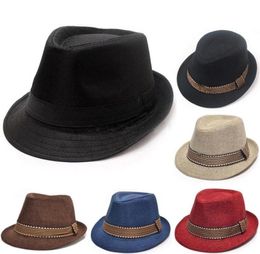 2018 New Fashion Kids Boys Girls Unisex Fedora Hats Cap for Children Contrast Trim Cool Jazz Chapeu Feminino Trilby Sombreros 6 co8967509