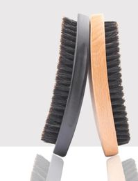 Hair Brushes Beard Comb Combs Bristle Wave Brush Large Curved Wood Handle Anti Static Styling Tools9951684
