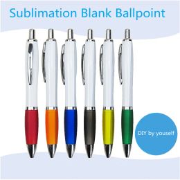 Pens Lot 100pcs Business Promotion Ballpoint Pen Retractable Plastic Gourd Pen Blue Ink Pens For Custom Logo