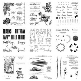 Biggest Wish Stamp Sentiments Elegantly Said After the Storm Bamboo Beauty Clear Stamp For DIY Scrapbooking Crafts Cards Making