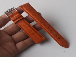 Watch Bands Lizard Pattern 14mm 16mm 18mm Durable Orange Watchbands Genuine Leather With Pin Clasp Cowhide Soft Strap9883753